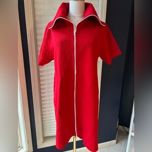 Zara Red Zip-Up Dress